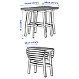 Стіл садовий розкладний ASKHOLMEN IKEA 105.575.26, фото 4