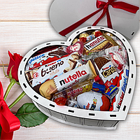 Вкусный подарок на день святого Валентина любимой девушке из конфет, Вкусные подарки Ferrero BBB