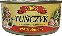Тунець подріблений в олії МК Tunczyk rozdrobniony 170г\120г (48шт\ящ)