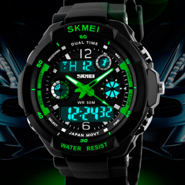 Годинник чоловічий тактичні Skmei S-Shock Green 0931