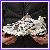 Кроссовки женские и мужские New Balance 610 v1 Grey Beige / Нью Баланс 610 серые бежевые