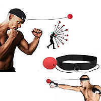 Ударный тренажер для бокса, Тренажер эспандер повязка на голову с мячиком Muay Thai
