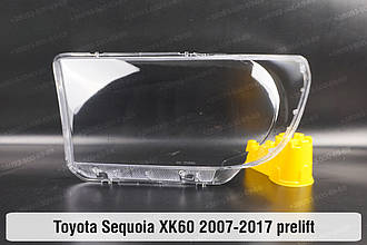 Скло фари Toyota Sequoia XK60 (2007-2017) II покоління дорестайлінг ліве