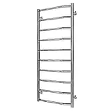 Рушникосушка водяна Трапеція П10 500х1100 В нижнє підключення, фото 2