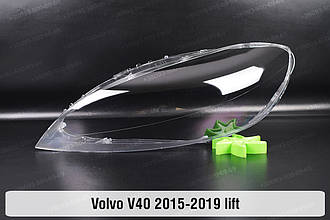 Скло фари Volvo V40 (2015-2019) рест ліве