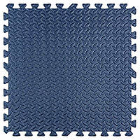 М’яка підлога Пазл Синій Текстура 60×60×1 см модульне підлогове покриття у спортзал панелі-пазли SW-00001806