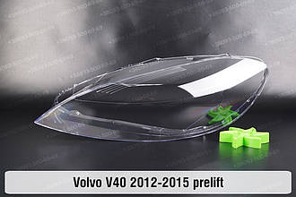 Скло фари Volvo V40 (2012-2015) дорест ліве