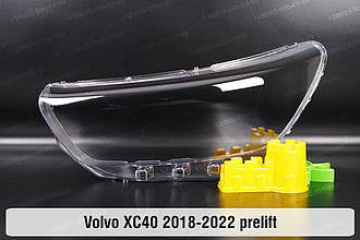 Скло фари Volvo XC40 (2018-2022) дорест ліве