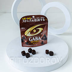 Чорний шоколад для якісного сну Glico GABA for Sleep, 50gr