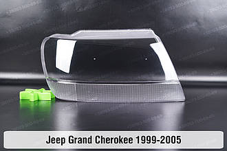 Скло фари Jeep Grand Cherokee (1999-2005) II покоління праве