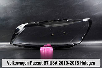 Скло фари VW Volkswagen Passat B7 USA Halogen (2010-2015) ліве