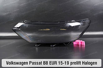 Скло фари VW Volkswagen Passat B8 Halogen EUR (2015-2019) VIII покоління ліве