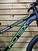 Велосипед гірський спортивний 26" Corso ROTEX RX-26960 чорно-зелений на зріст 130-145 см, фото 8