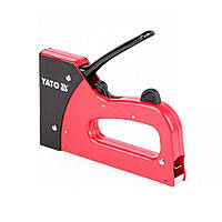 Степлер з регулятором сили до скоб і цвяхів b=10.6 мм (h= 6-16 мм) t= 1.2 мм Yato YT-7005