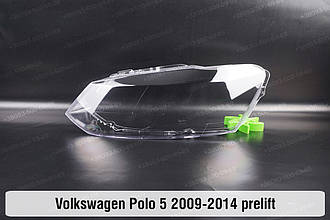 Скло фари VW Volkswagen Polo 5 (2009-2014) V покоління дорестайлінг ліве