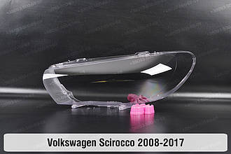 Скло фари VW Volkswagen Scirocco (2008-2017) III покоління ліве