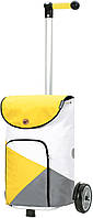 Сумка-тележка на колесах, сумка тележка хозяйственная, Andersen Unus Shopper Ester Yellow (140-195-10)