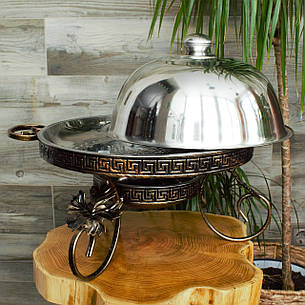 Садж для подачі та підігріву шашлику "Греція", кований, 36 см, фото 2