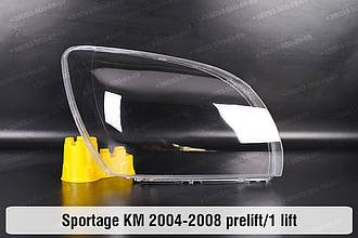 Скло фари KIA Sportage KM (2004-2008) II покоління дорестайлінг/1 рестайлінг праве