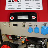 Генератор SC11000-E3 (8,5 кВт) бензиновий на колесах з 25 л баком Senci, фото 3