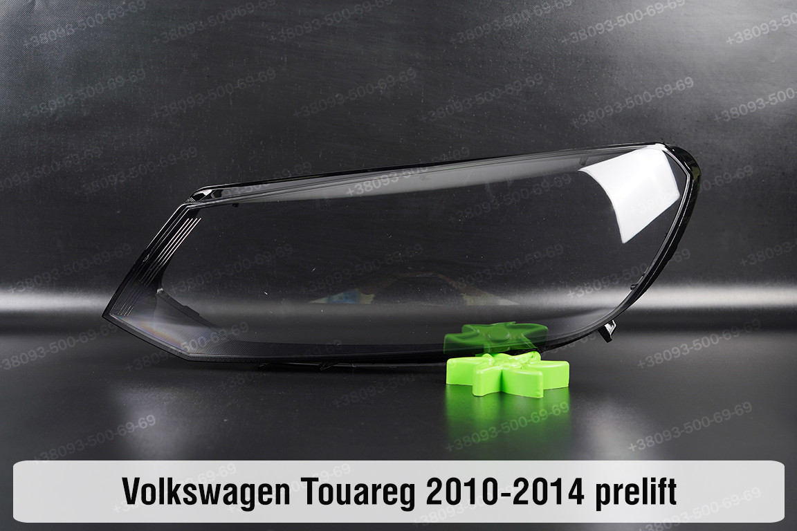 Скло фари VW Volkswagen Touareg (2010-2014) дорест ліве