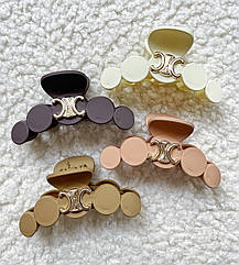 Крабі для волосся гуртом пластикові матові 10 см12 шт./пач. БРЕНД