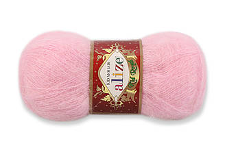 Alize Kid Mohair50, Рожева пудра №143