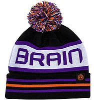 Шапка Brain Black/White/Violet One size к:фіолетовий