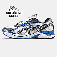 Мужские кроссовки Asics GT-2160 White Blue, кроссовки Асикс 2160 на весну синие