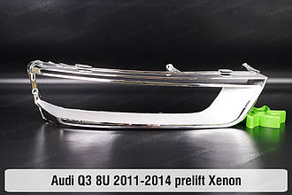 Хромована декоративна маска Audi Q3 8U Xenon (2011-2014) I покоління дорестайлінг права