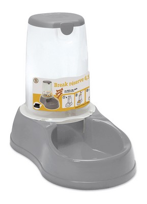 Миска автоматична Stefanplast (Стефанпласт) Food для корму собак та котів 6.5 л сірий, фото 1