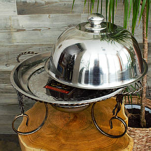 Садж для розігрівання та подавання шашлика кований 36 см, фото 2