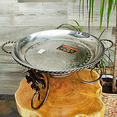 Садж для розігрівання та подавання шашлика кований 36 см, фото 3