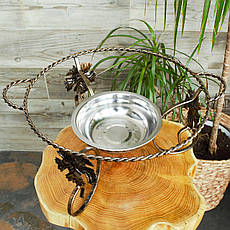 Садж для розігрівання та подавання шашлика кований 36 см, фото 4