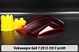 Скло заднього ліхтаря зовнішнє в крилі VW Volkswagen Golf 7 (2012-2017) дорест ліве, фото 7