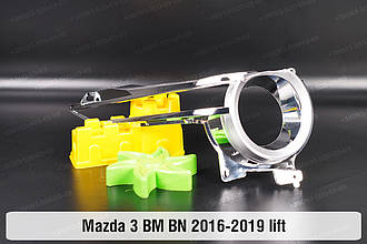 Хромована маска Mazda 3 BM BN (2016-2019) III покоління рестайлінг права