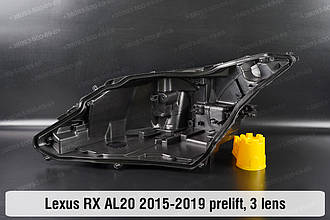 Корпус фари Lexus RX RX300 RX400 AL20 3 лінзи (2015-2019) IV покоління лівий