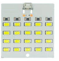 5730 Smd 5V 430mA~470mA White Mirco Usb Usb світлодіод лампа підсвічування 20 LED