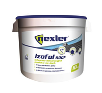 Защитно-декоративное покрытие для кровли NEXLER IZOFOL ROOF уп.25 кг разные цвета белый RAL 9003.