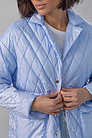 Жіноча куртка стеганая на весну M, Голубой
