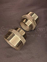 Ніпель перехідний різьбовий нержавіючий DN65x40 (2"1/2x1"1/2), н/ж сталь AISI 304, Class 150, BSPP