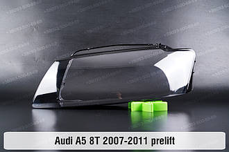 Скло фари Audi A5 8T (2007-2011) I покоління дорестайлінг ліве