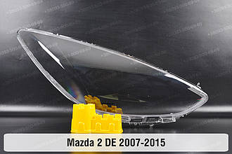 Скло фари Mazda 2 DE (2007-2015) III покоління праве