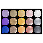 Палітра шимерних тіней для повік на 15 відтінків Parisa Cosmetics Glam & Glow No 02 Бузковий Жовтогарячий, фото 3