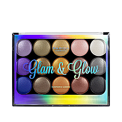 Палітра шимерних тіней для повік на 15 відтінків Parisa Cosmetics Glam & Glow No 02 Бузковий Жовтогарячий