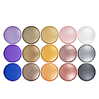 Палітра шимерних тіней для повік на 15 відтінків Parisa Cosmetics Glam & Glow No 02 Бузковий Жовтогарячий, фото 4