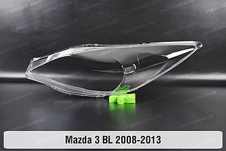 Скло фари Mazda 3 BL (2008-2013) II покоління ліве