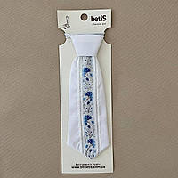 Краватка "Модель-7" 100% ПЭ  ДСТУ 1681-96 Білий/блакитний арт.27076204  Зріст 56-92(р)