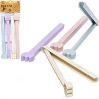 Від 12 шт. Набір затискачів для пакетів 4шт 601-6067, 18,5*1,5*1,5 см купить оптом