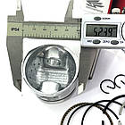 Поршень квадроцикла комплект Delta ATV 110 125куб 52, 40мм STD палець 13 мм, фото 3